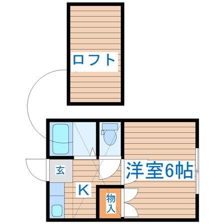 名取駅 徒歩15分 1階の物件間取画像